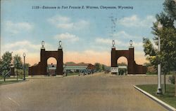 Entrance to Fort Francis E. Warren Cheyenne, WY Postcard Postcard Postcard