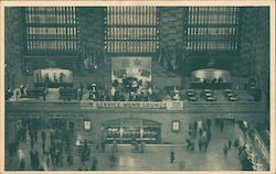 Service Men's Lounge, Grand Central Terminal New York City, NY Postcard Postcard Postcard