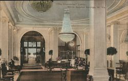 "The Greenbrier" Lobby Postcard