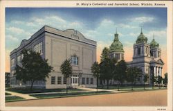 St. Mary's Cathedral and Parochial School Postcard