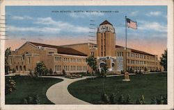 High School, North Wichita, KS Postcard Postcard Postcard