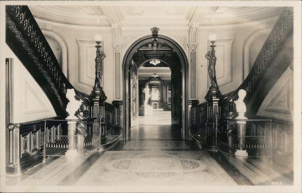 Twin Stairways, E.B. Crocker House Art Gallery Sacramento, CA Postcard