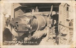 Breech of 5" Gun, U.S.S. California Postcard