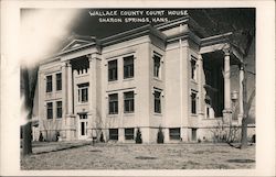 Wallace County Court House Sharon Springs, KS Postcard Postcard Postcard