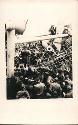 Servicemen attend music concert aboard transport ship Postcard