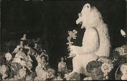 Parade Float: Bear with Telephone, Women California Events Postcard Postcard Postcard