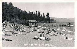 Kings Beach, Lake Tahoe California Postcard Postcard Postcard