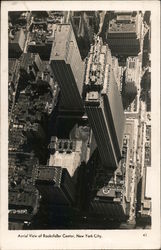 Aerial View of Rockefeller Center Postcard