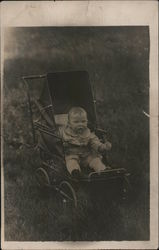 Baby in Carriage Postcard