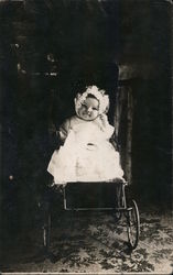 Baby Boy in Carriage Postcard