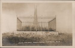 Ogden Monument - Geographical Center of the United States Fort Riley, KS Postcard Postcard Postcard