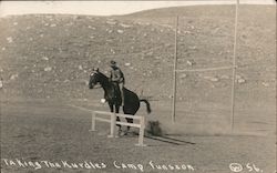 Taking the Hurdles Camp Funston Fort Riley, KS Army Postcard Postcard Postcard