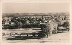 East Section Camp Funston Fort Riley, KS Postcard Postcard Postcard