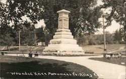 Wounded Knee Monument Fort Riley, KS Postcard Postcard Postcard