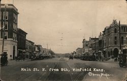 Main St. N. from 9th Postcard