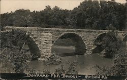 Dunkard Mill Bridge Winfield, KS Postcard Postcard Postcard