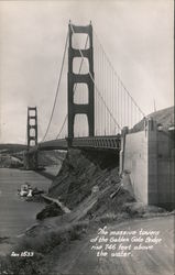 The Massive Towers Of The Golden Gate Bridge Rise 746 Feet Above The Water San Francisco, CA Postcard Postcard Postcard