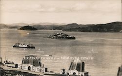 Alcatraz Island from Memorial Tower San Francisco, CA Postcard Postcard Postcard