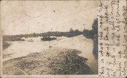 Kanawha River Flood, J. M. Stephenson Dry Goods Millinery Sign Postcard