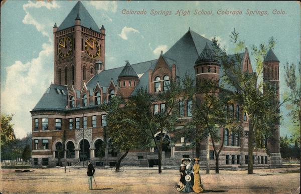 Colorado Springs High School Postcard