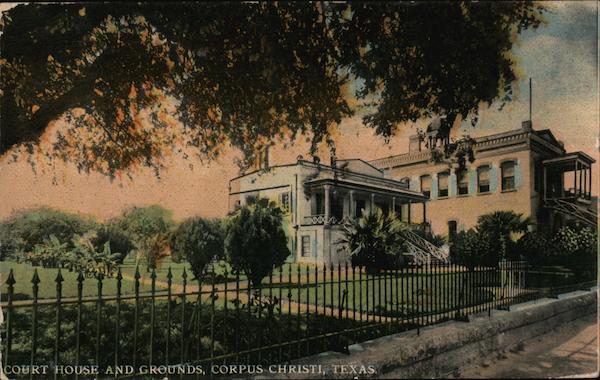 Court House and Grounds Corpus Christi TX Postcard