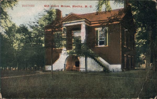 Old Court House Shelby Nc Postcard