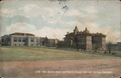 The Antlers Hotel and Public Library Colorado Springs, CO Postcard Postcard Postcard