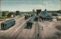 D. & R.G. Depot Colorado Springs, CO Postcard Postcard Postcard