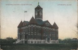 Harper County Court House Postcard