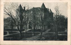 Court House Girard, KS Postcard Postcard Postcard