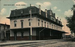 Union Pacific Depot Abilene, KS Postcard Postcard Postcard