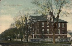 High School Abilene, KS Postcard Postcard Postcard