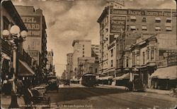 Spring St. Looking North From 7th St. Los Angeles, CA Postcard Postcard Postcard