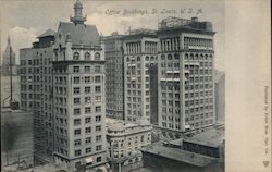 Office Buildings St. Louis, MO Postcard Postcard Postcard