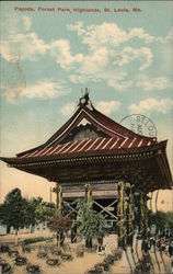 Pagoda, Forest Park, Highlands Postcard