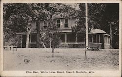 Pine Rest, White Lake Beach Resort Postcard