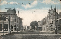 Fourth Street Looking West Norborne, MO Postcard Postcard Postcard