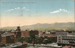 View of El Paso, Texas, Looking Towards Mexico Postcard Postcard Postcard