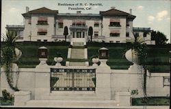 Residence of M.C. Merritt Postcard