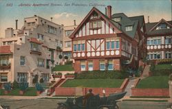 Artistic Apartment Houses San Francisco, CA Postcard Postcard Postcard