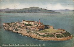 Alcatraz Island, San Francisco Bay California Postcard Postcard Postcard