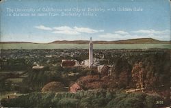 The University of California and City of Berkeley With Golden Gate In Distance As Seen From Berkeley Hills Postcard Postcard Postcard