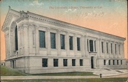 The University Library, University of Cal. Postcard