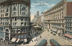 Market Street East From Powell, Looking Toward The Ferry Building Postcard