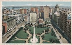 View from the St. Francis Hotel Postcard