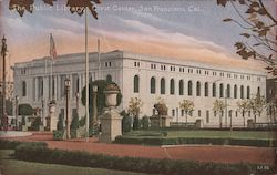 The Public Library, Civic Center Postcard