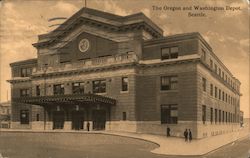 The Oregon and Washington Depot Postcard