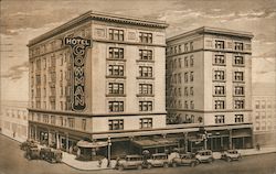 Hotel Gowman 2nd. Ave. At Stewart, "Where Hospitality Centers" Postcard