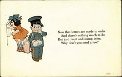 Mailman Children Postcard