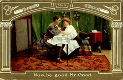 Now Be Good Mr. Good Postcard